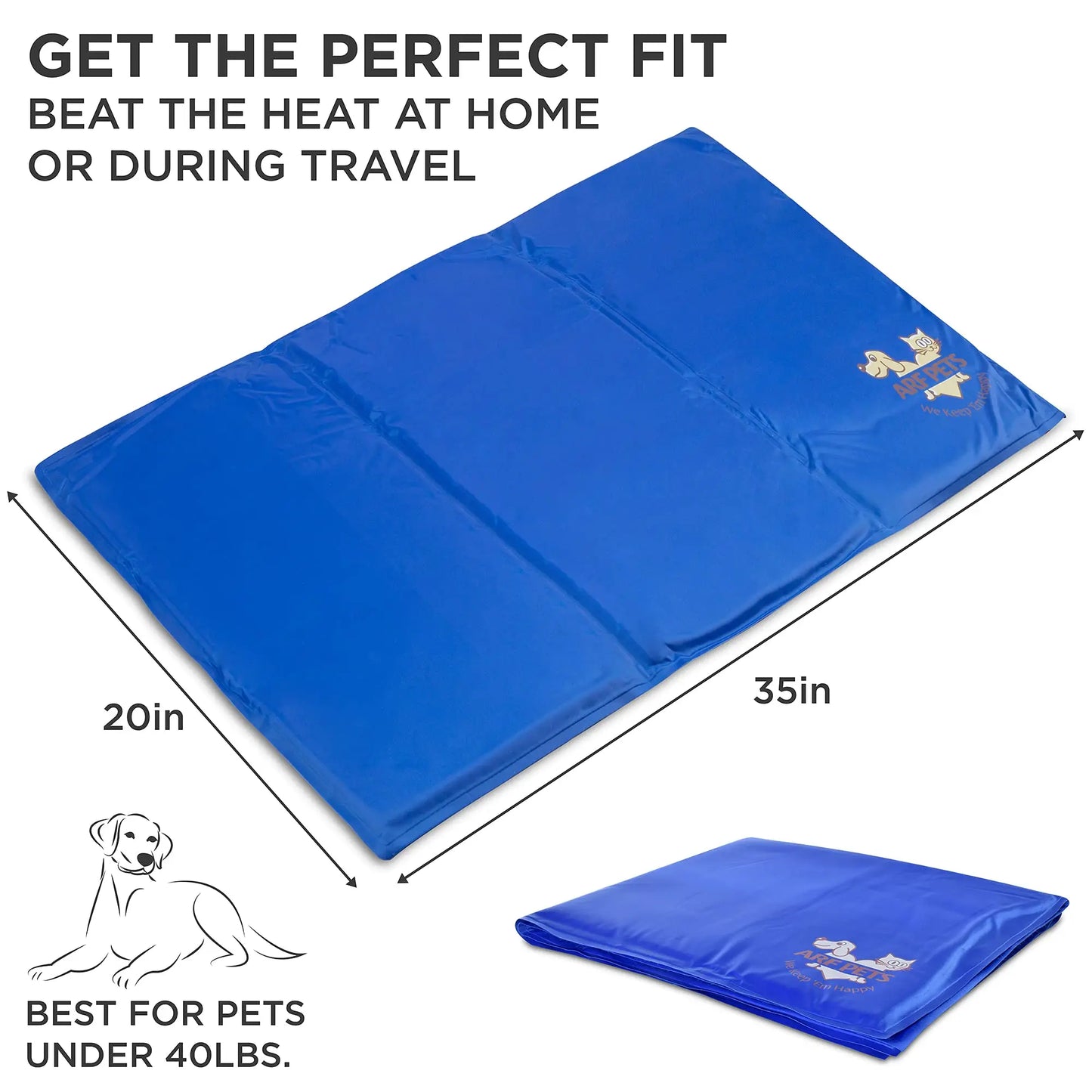Arf Pets Dog Cooling Mat Non Toxic Gel Bed For Kennels