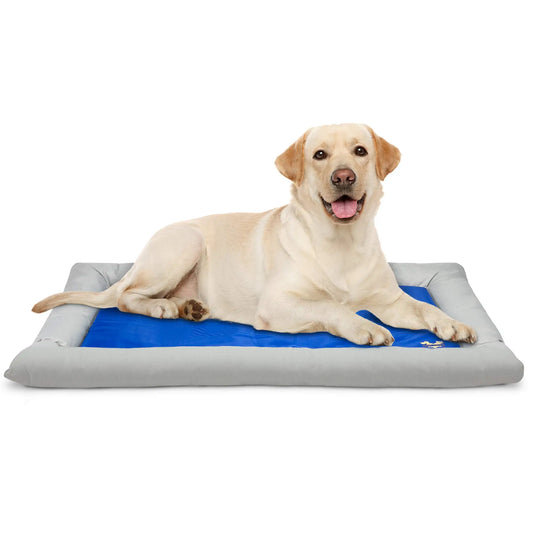 Arf Pets Self Cooling Dog Mat With Gel Foam Bolster