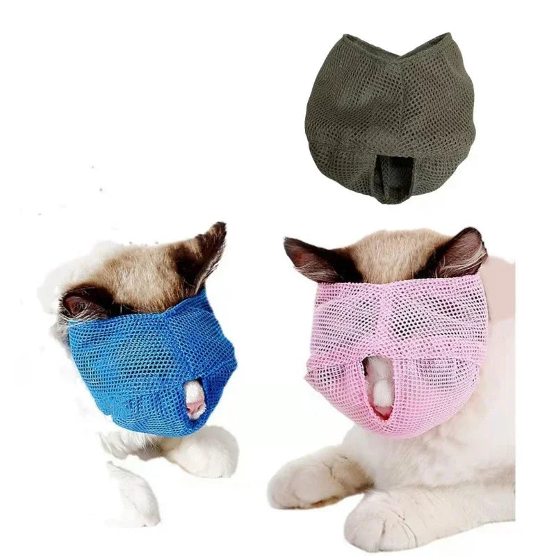 Breathable Cat Muzzle Anti Biting Chewing Guard