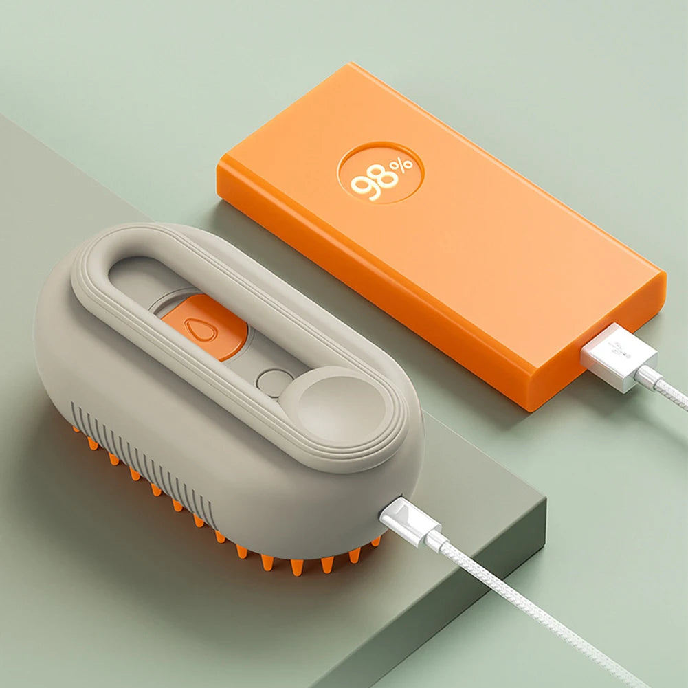 USB Rechargeable Electric Water Spray Brush for Pets