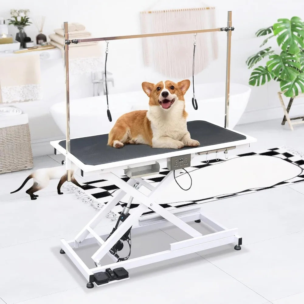 MKDK Professional Pet Grooming Table Adjustable Height Alloy Steel