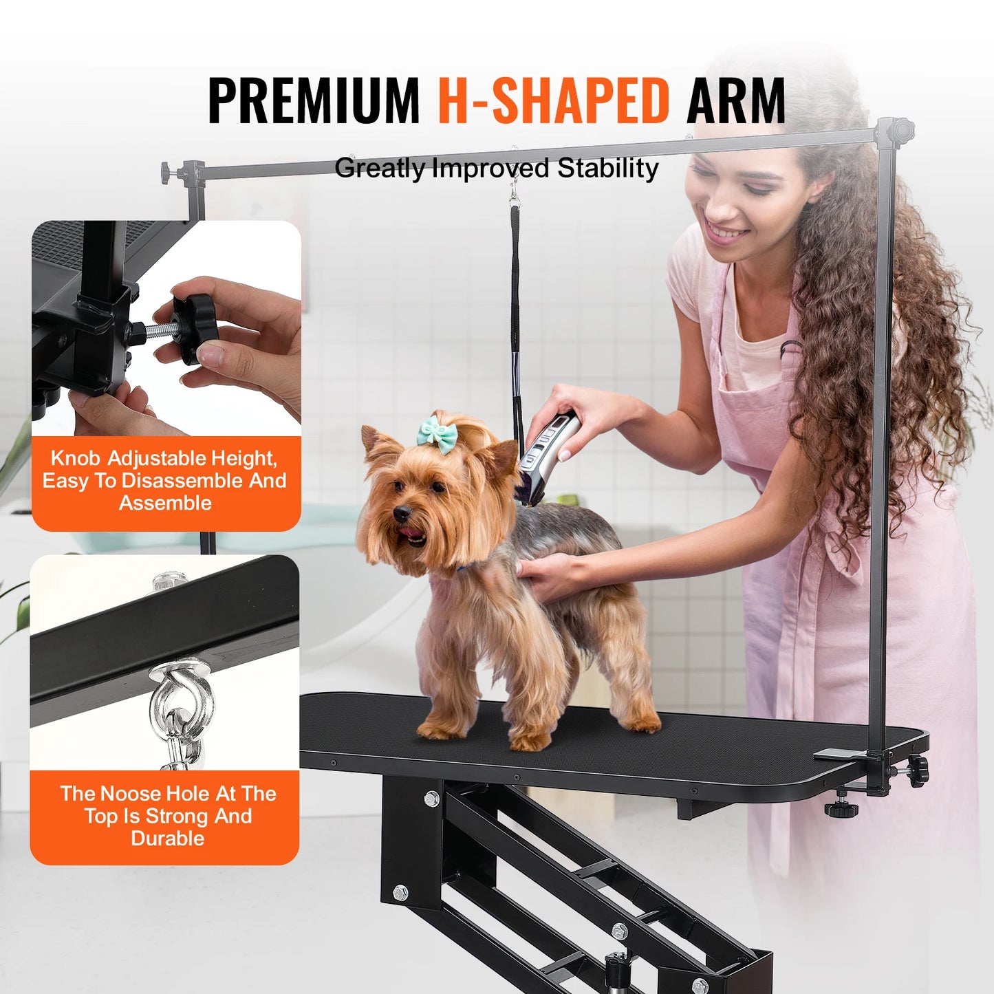 SucceBuy Hydraulic Pet Grooming Table with Adjustable Height