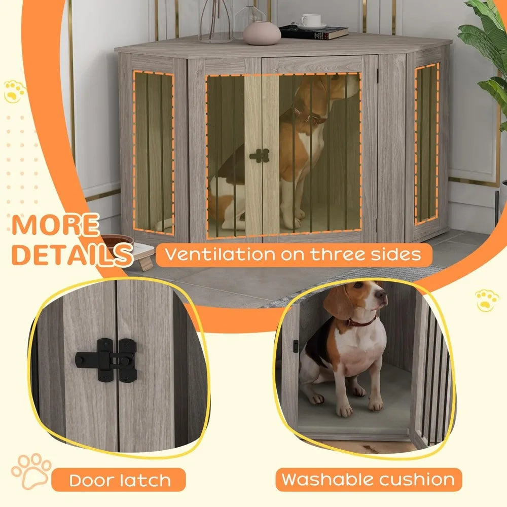 Corner Dog Crate Furniture by NoEnName_Null