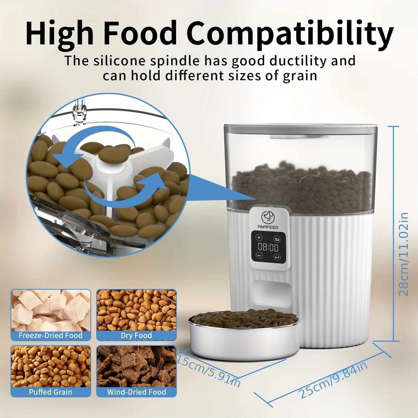 PAPIFEED Smart Cat Automatic Feeder With Remote Control