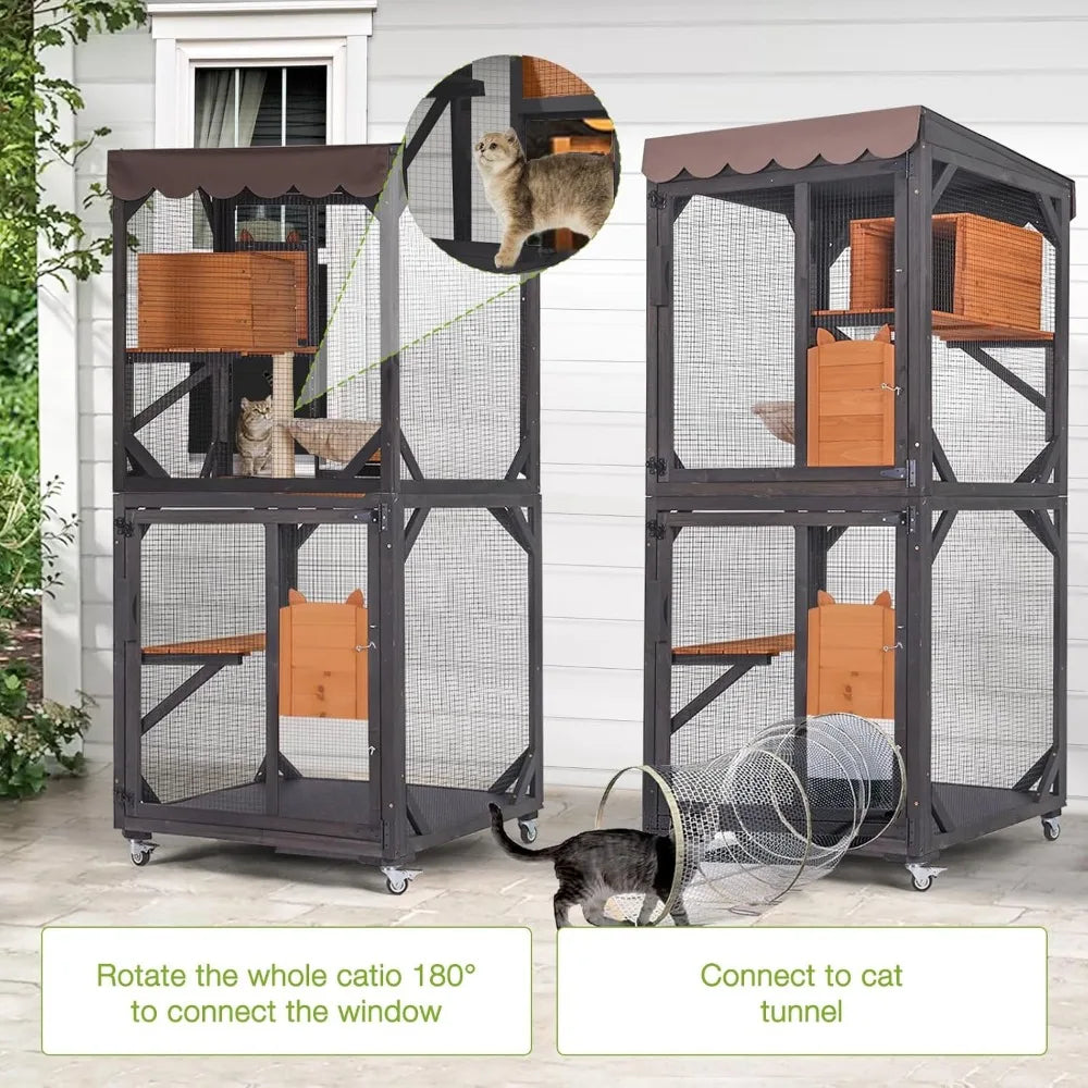 Catio Outdoor Cat Enclosure Mobile Cat House