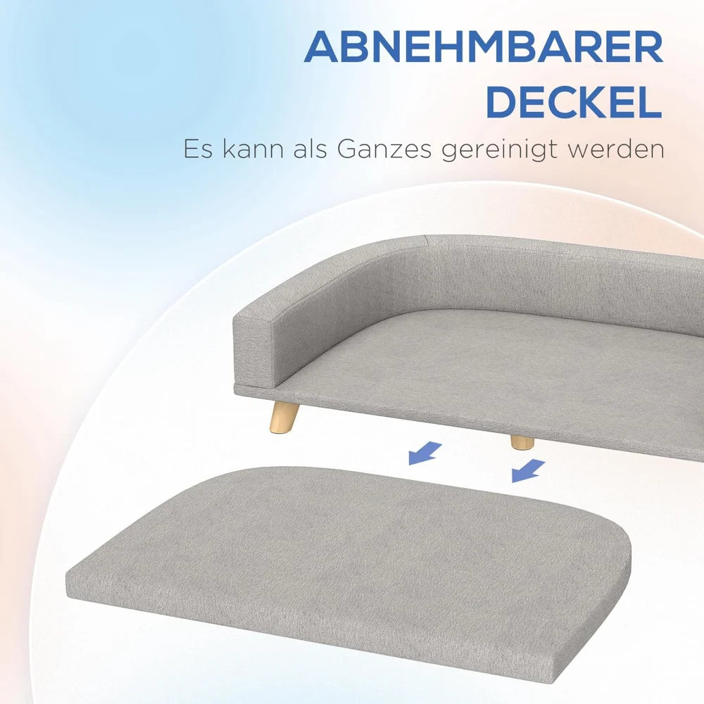 Dog Sofa Couch with Comfortable Luxury Cushion by NoEnName