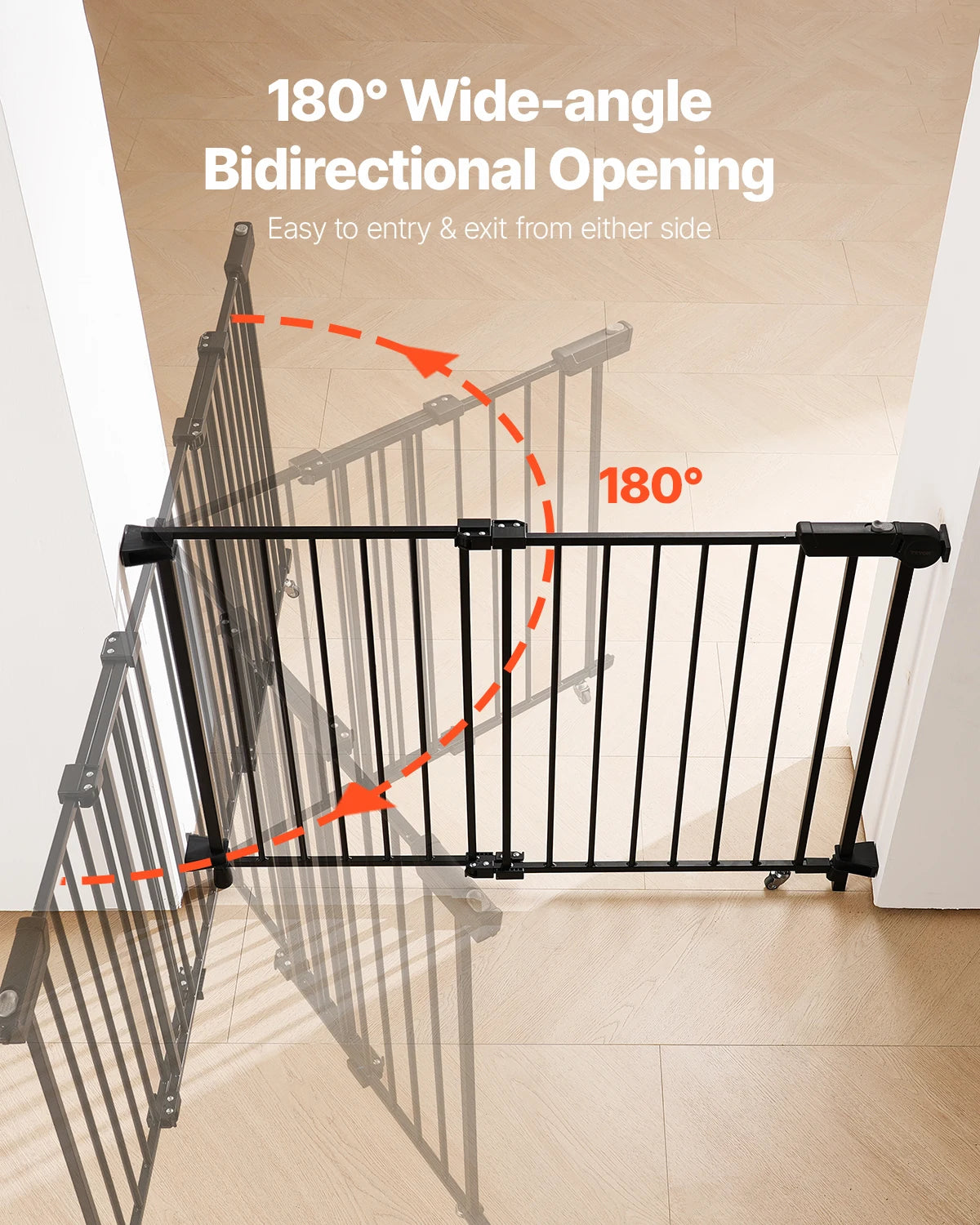 VEVOR Adjustable Width Dog Gate for Child Safety
