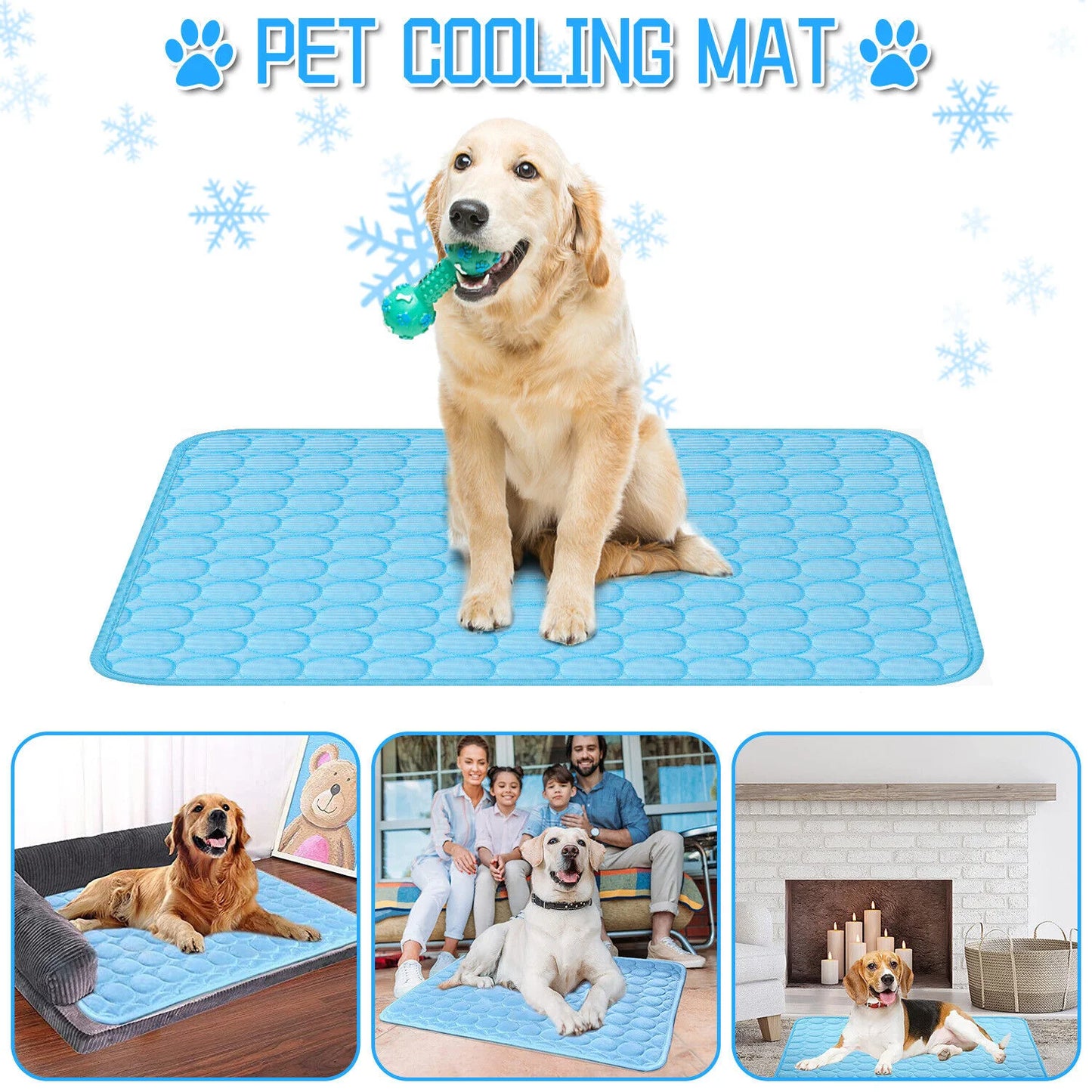 Cooling Mat For Pets Dog Cat Summer Bed Cushioned Pad