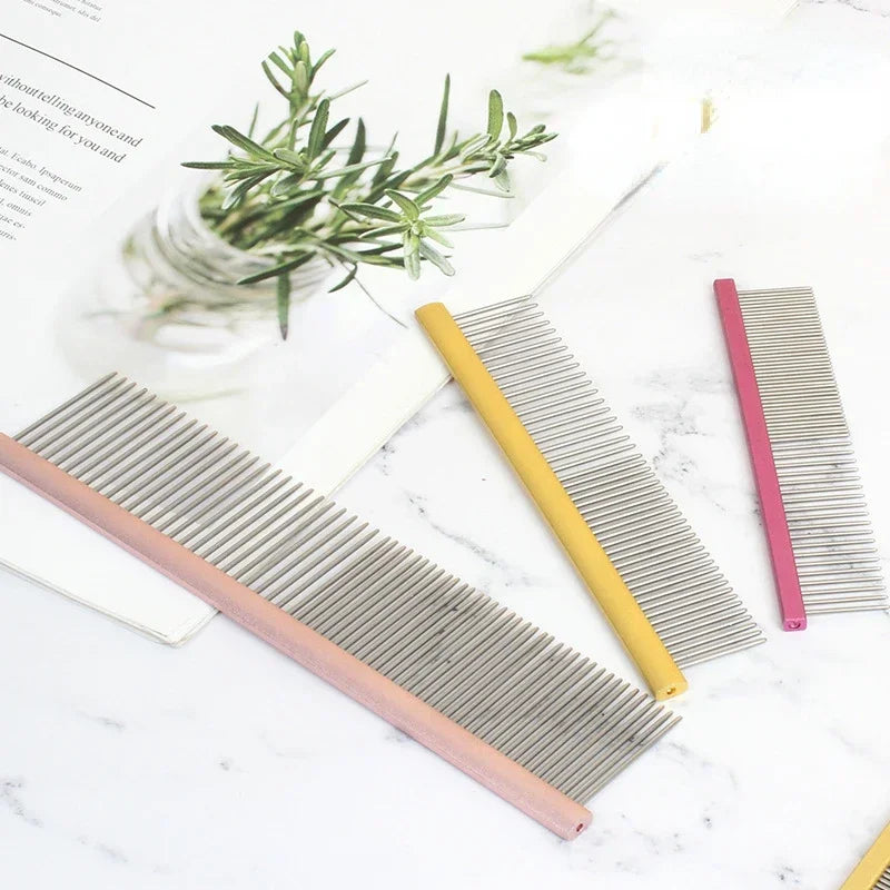 Light Aluminum Pet Comb Professional Dog Grooming Accessory