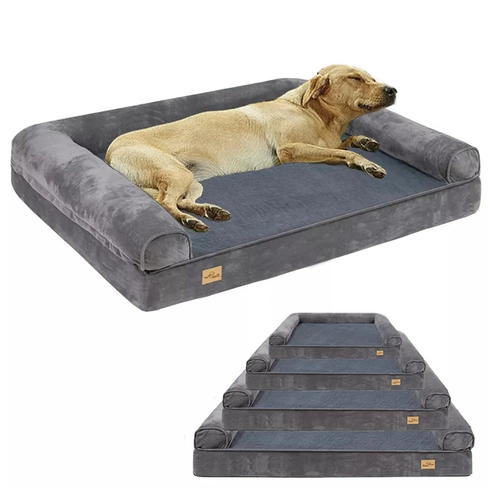 BORWARTCN Orthopedic Memory Foam Dog Bed Removable Cover
