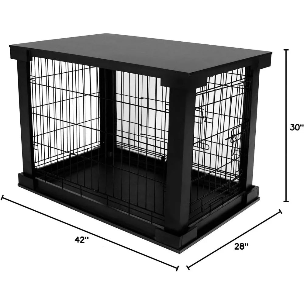 MKDKH Decorative Large Pet Kennel with Removable Tray