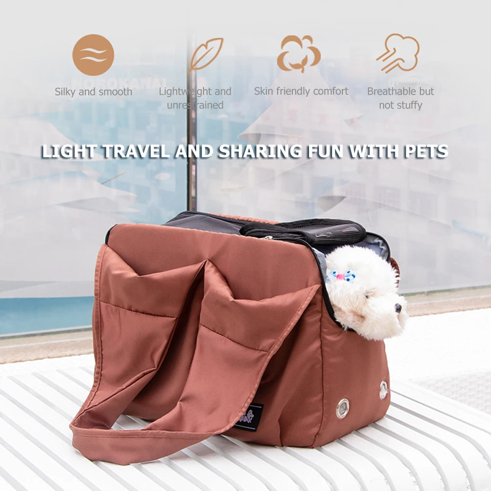 Travel Shoulder Kitten Puppy Carrying Bag Waterproof Folding Pet Cat Dog Carrier