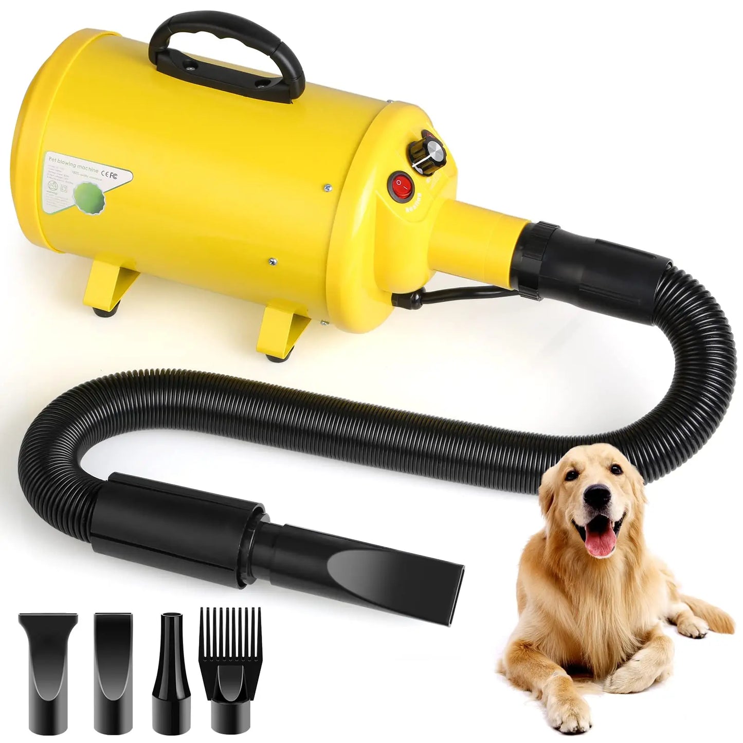 Dog Hair Dryer 3.8HP Pet Grooming Blower