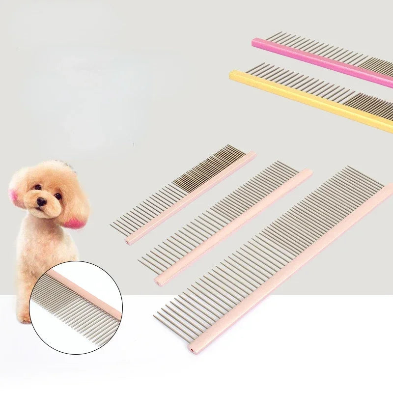 Light Aluminum Pet Comb Professional Dog Grooming Accessory