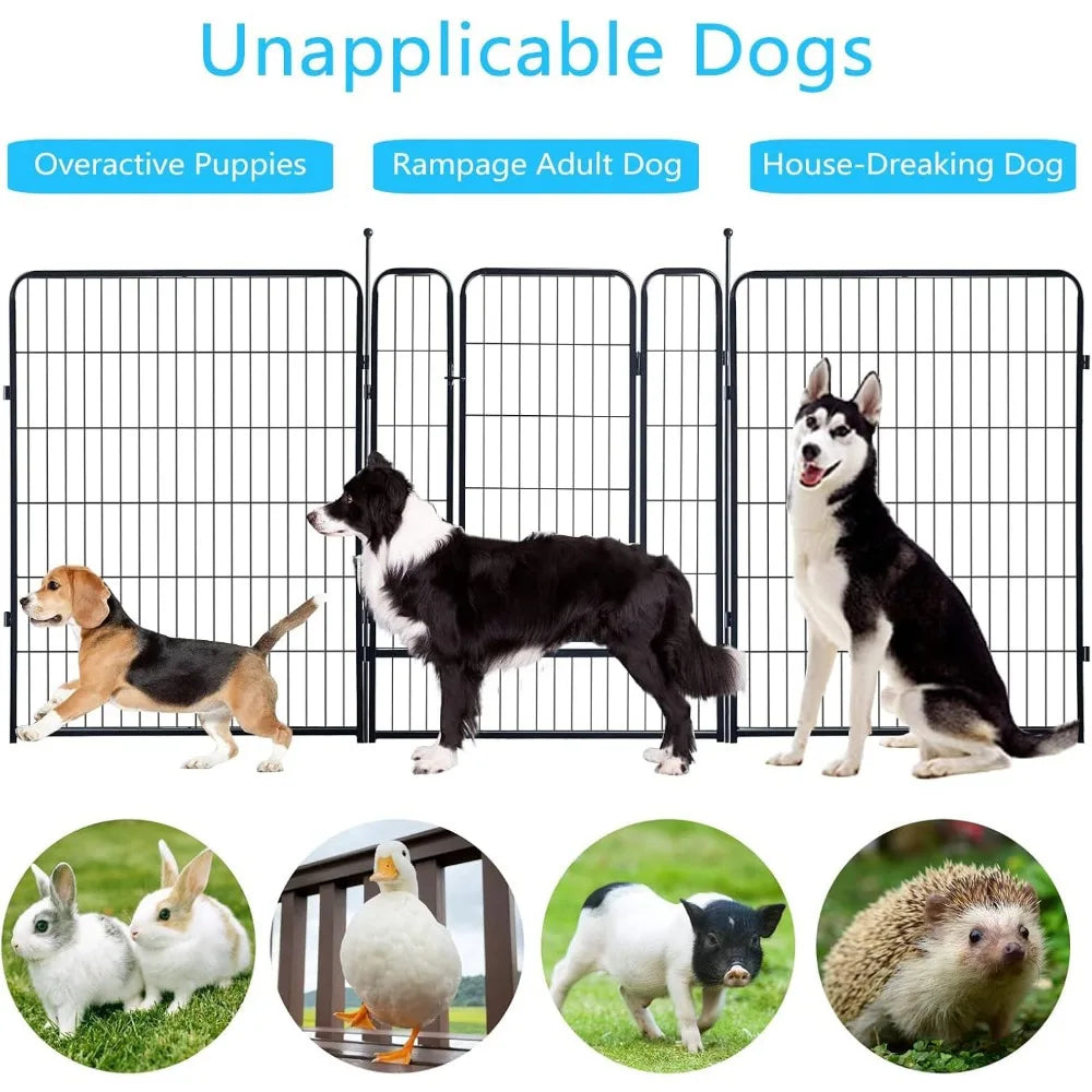 RBXCH Heavy Duty Portable Dog Playpen Indoor Outdoor