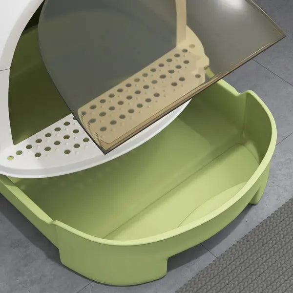 Cat Litter Box Enclosure With Litter Scoop