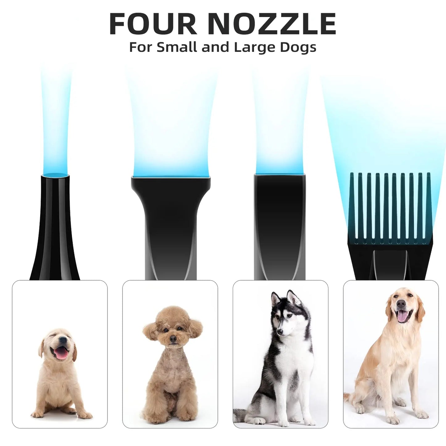 Dog Hair Dryer 3.8HP Pet Grooming Blower
