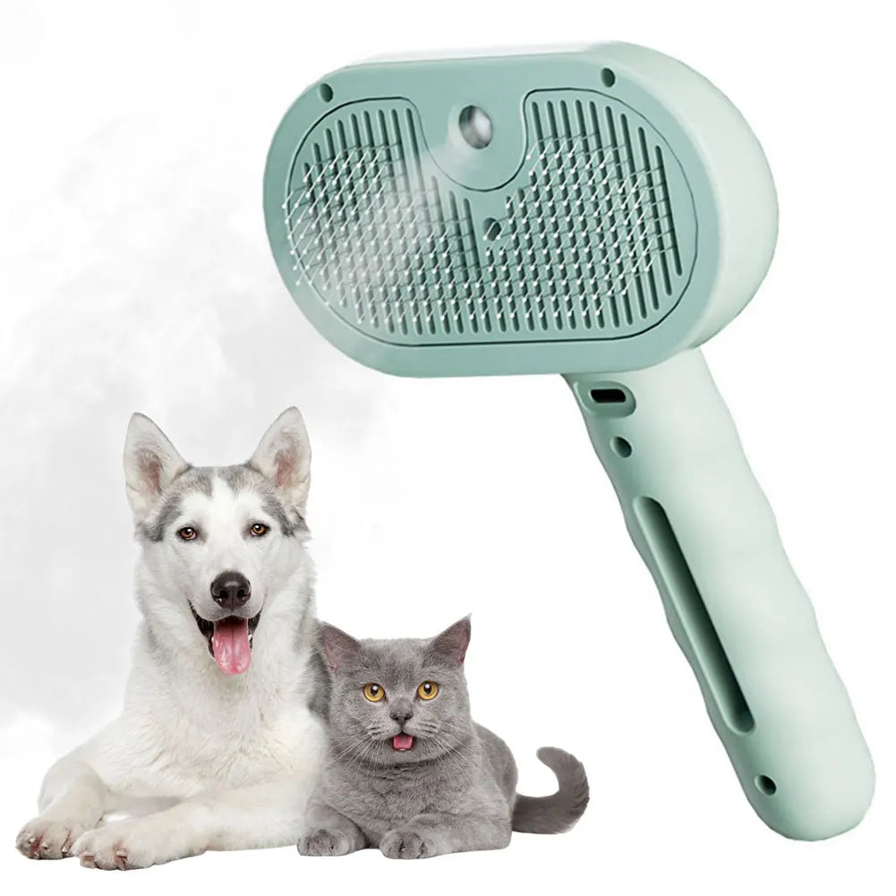 Cat Steam Brush 3 in 1 Grooming Tool for Pets