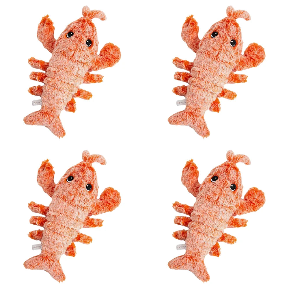 Shunmaii Wiggly Lobster Interactive Plush Dog Toy Squeaker