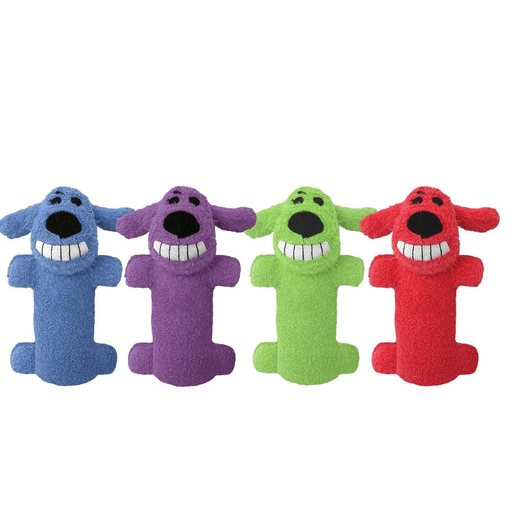 XMSJ Loofa Plush Dog Toy Squeaky for Fetching Fun
