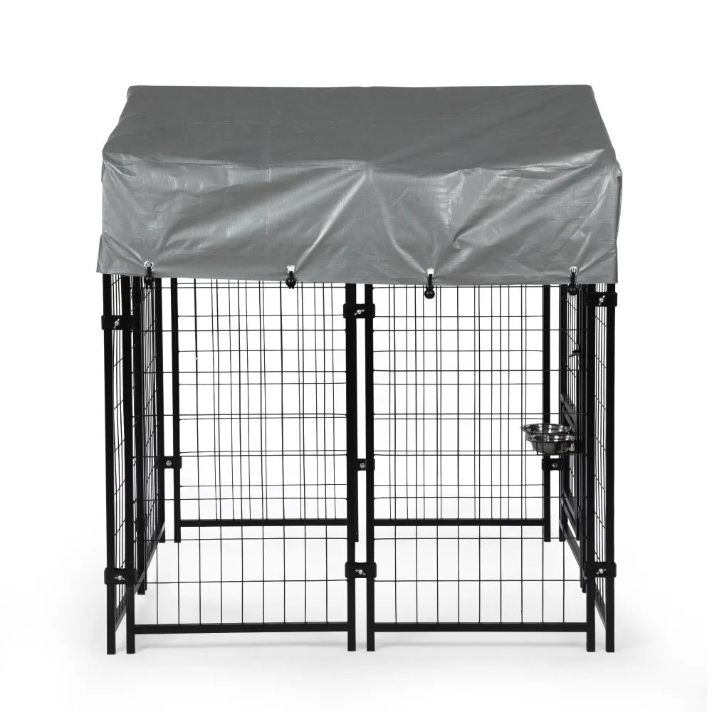 Heavy Duty Dog House with Reversible Feeding Door