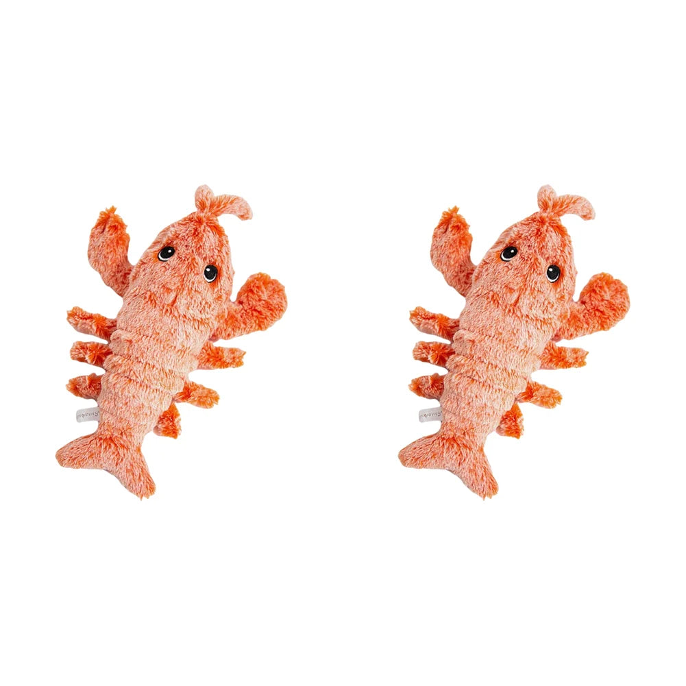 Shunmaii Wiggly Lobster Interactive Plush Dog Toy Squeaker