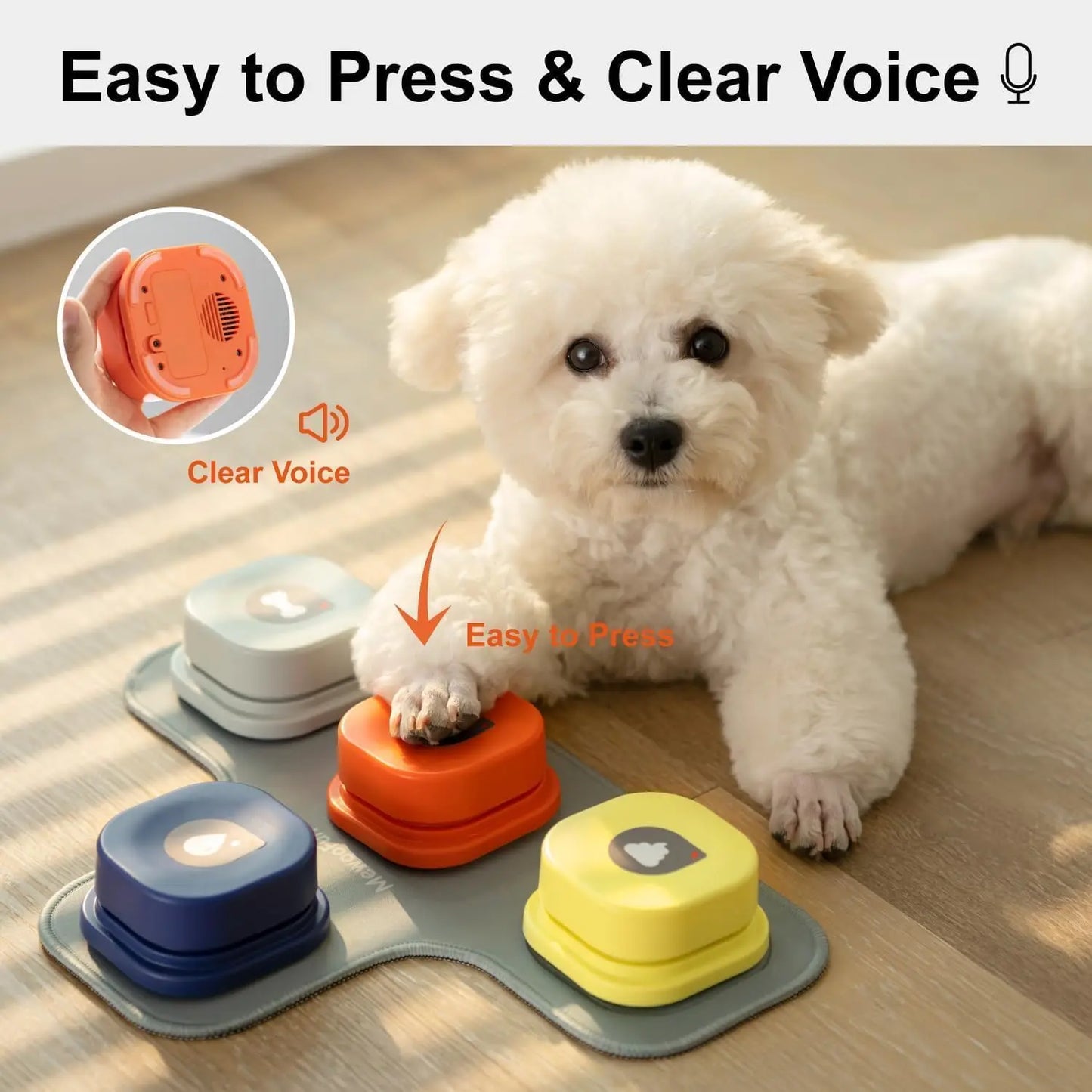 MewooFun Dog Button Record Talking Toy Communication Device