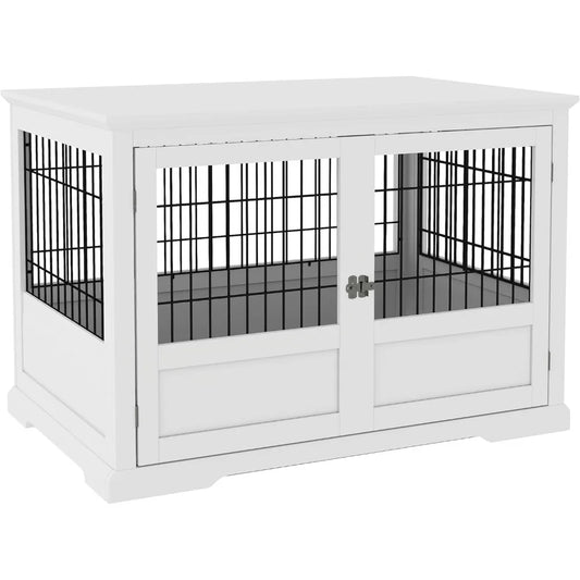 Dog Crate Furniture with Removable Tray by NoEnName