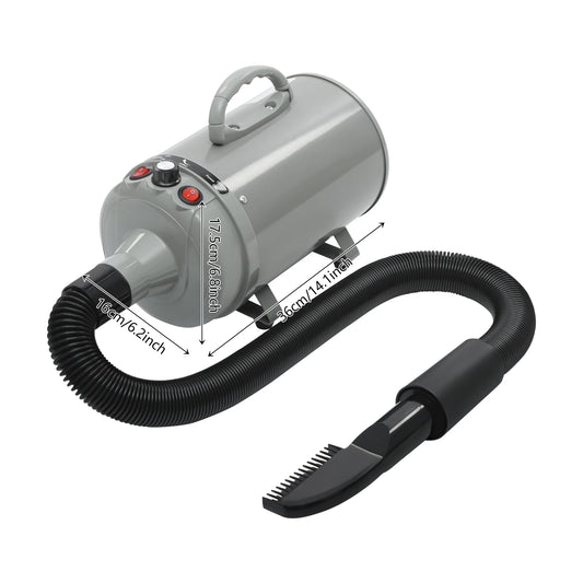 2200W Professional Pet Grooming Dryer with Adjustable Wind Speed
