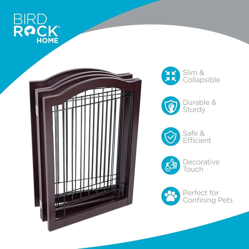 Internet's Best Arched Top Wire Dog Gate 4-Panel Barrier