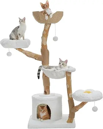 Dafify Cat Tree with Large Basket and Hammock