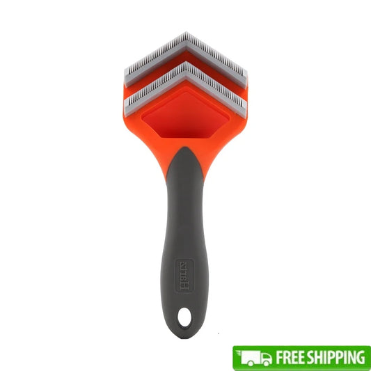 XMSJ Grooming Brush De-Shedder Tool for Dogs