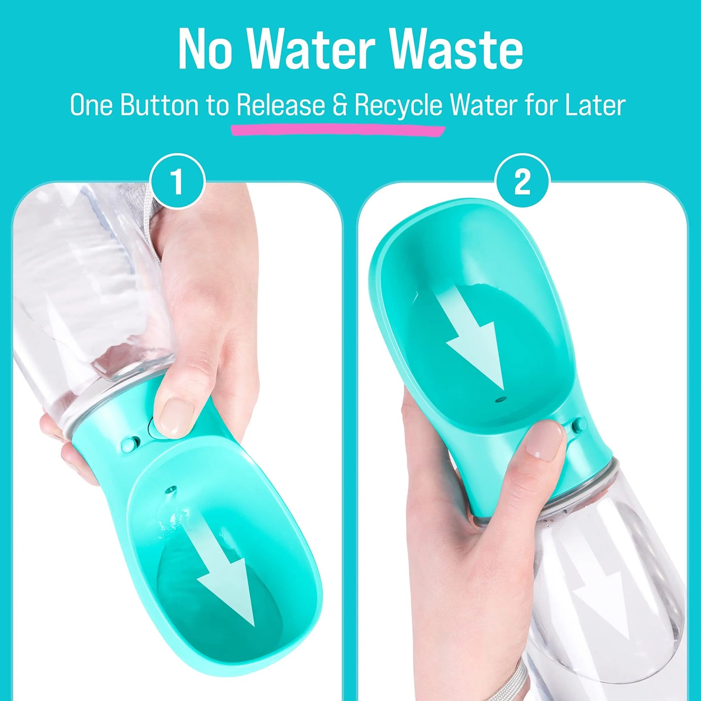 Portable Dog Water Bottle Travel Drinker Dog Supplies