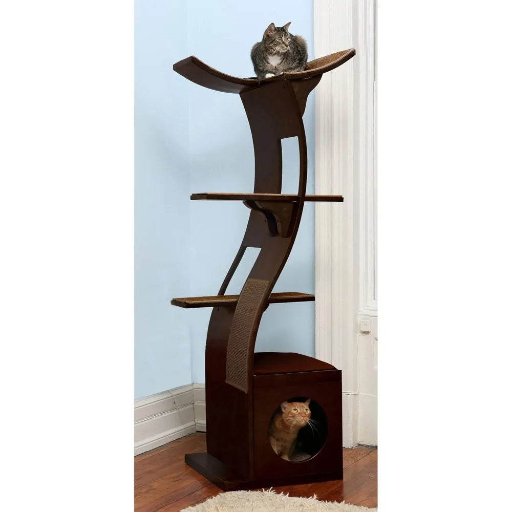 The Refined Feline Lotus Cat Tower Furniture
