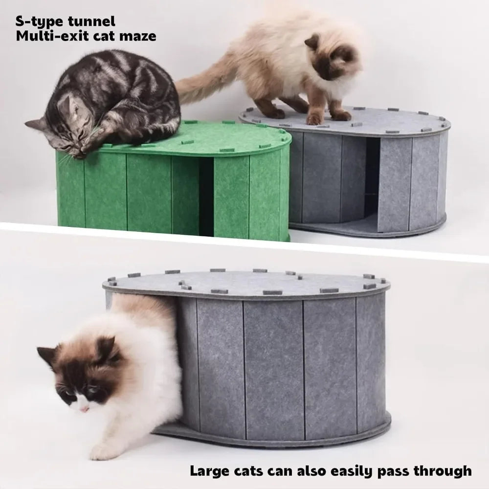 Cat Tunnel Bed with S-Shaped Maze by NoEnName