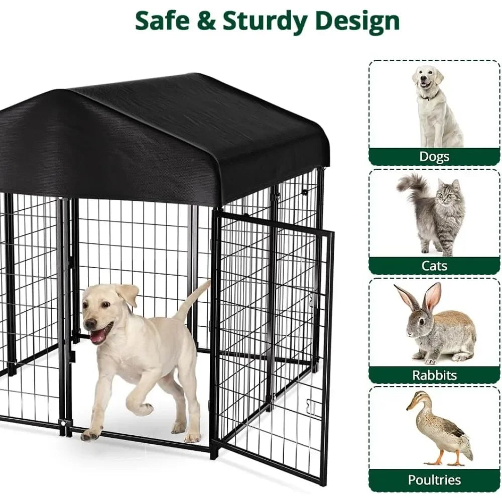 Dog Kennel Outdoor Waterproof Cover for Medium Dogs