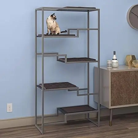 The Refined Feline Metropolitan Cat Condo Multi-Level Tower