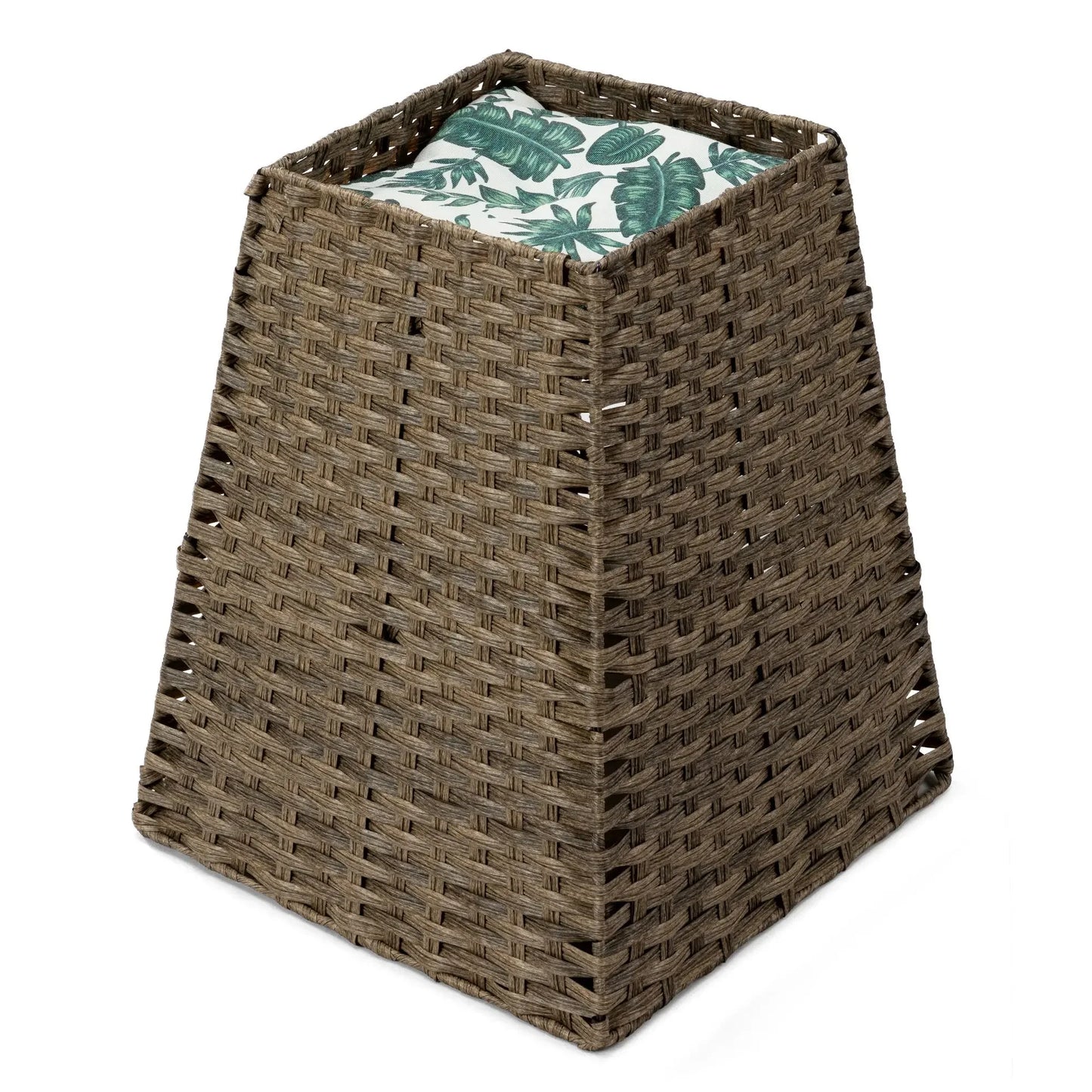 Multipurpose Rattan Cat Litter Box Enclosure Nightstand