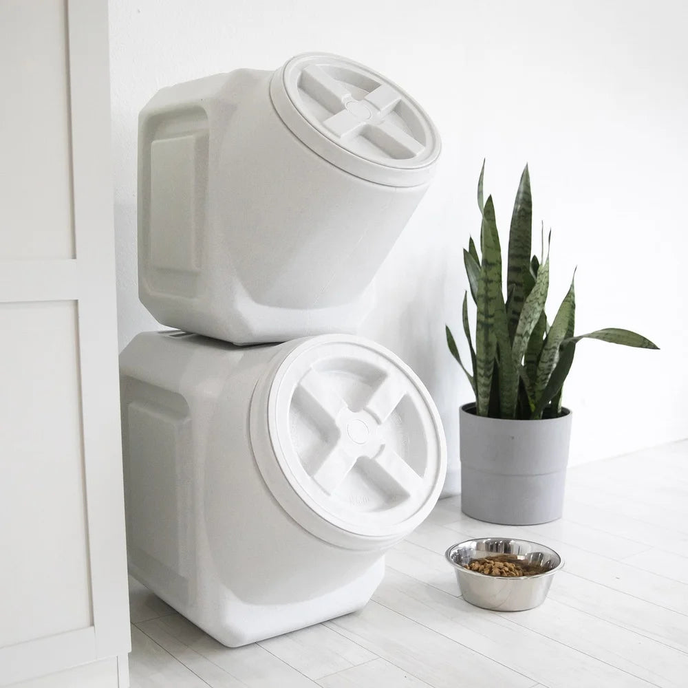 XMSJ Pet Food Storage Container 40 Pound Capacity