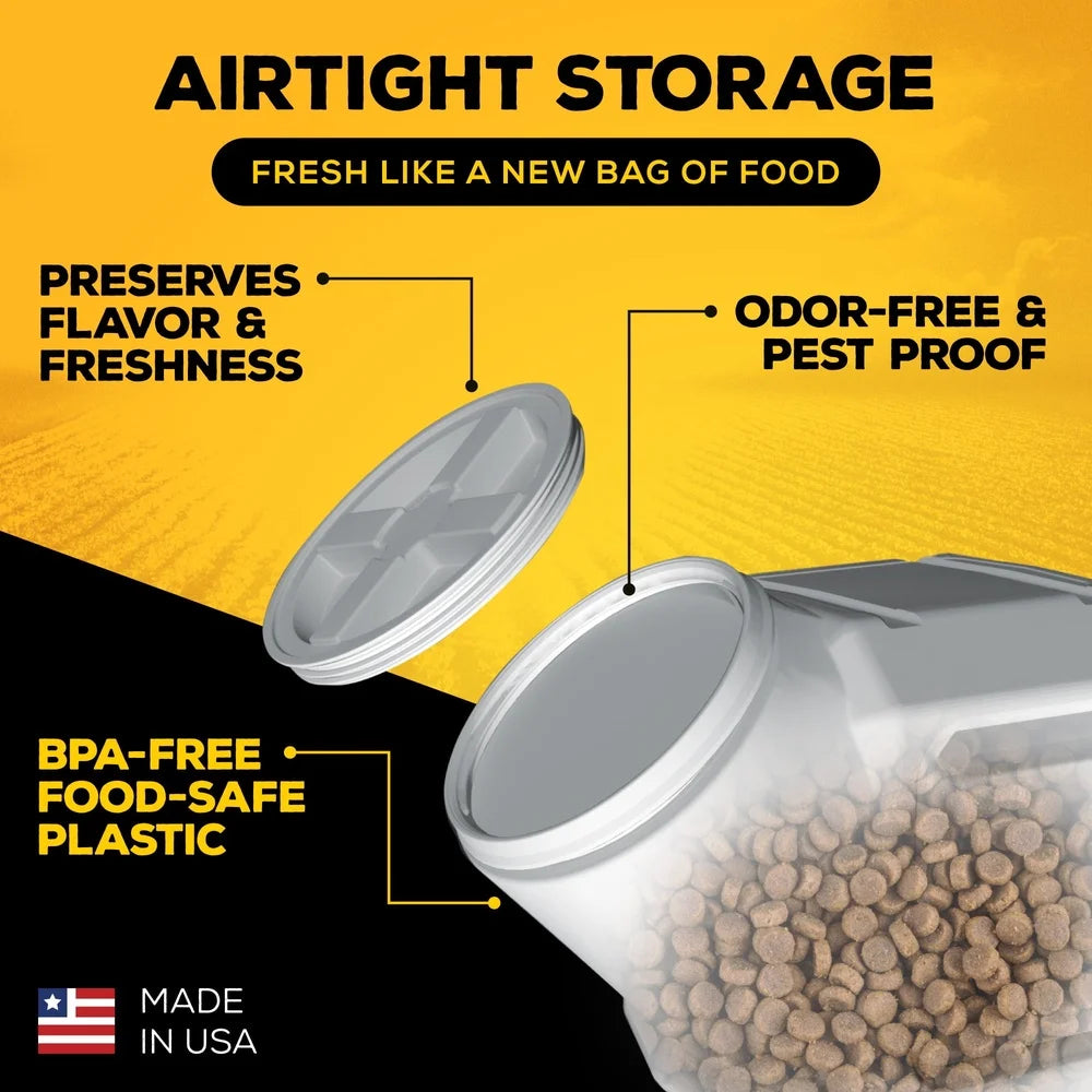 XMSJ Pet Food Storage Container 40 Pound Capacity