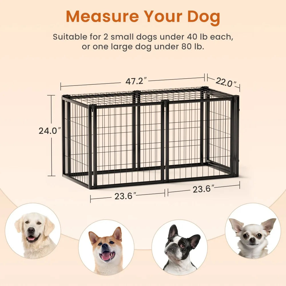 Dog Crate Kennel for Small Medium Dogs by NoEnName