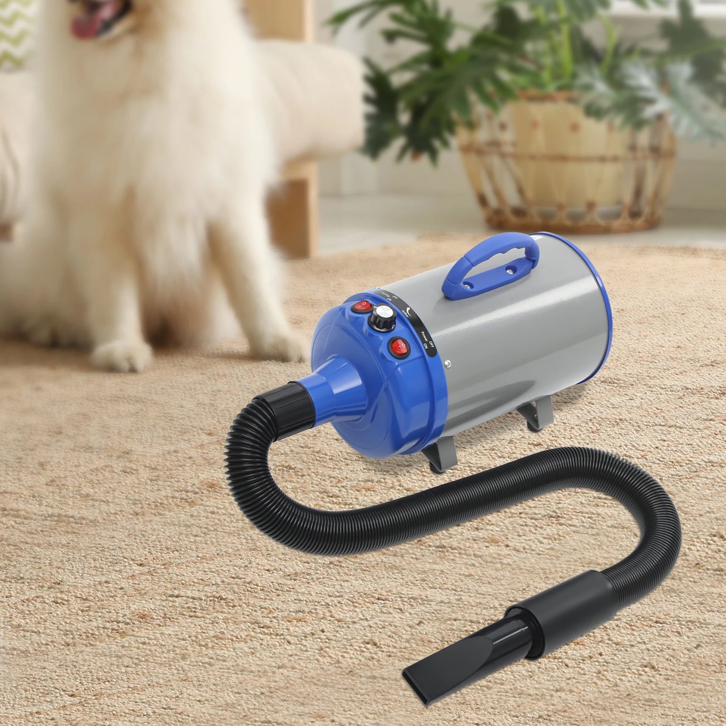2200W Professional Pet Grooming Dryer with Adjustable Wind Speed