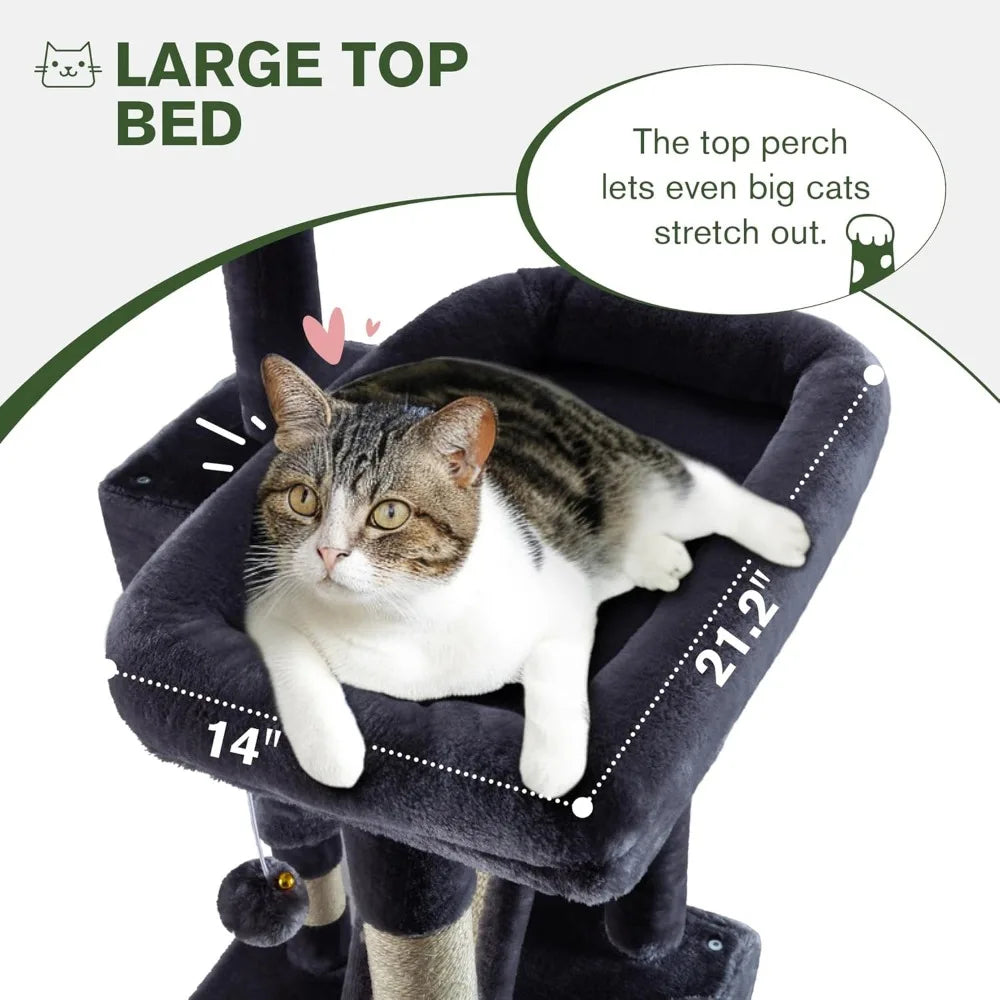 Dafify Multi-Level Large Cat Tree Tower with Perches