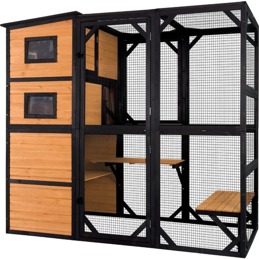 Large Cat Catio 4 Tiers Outdoor Cat Enclosure