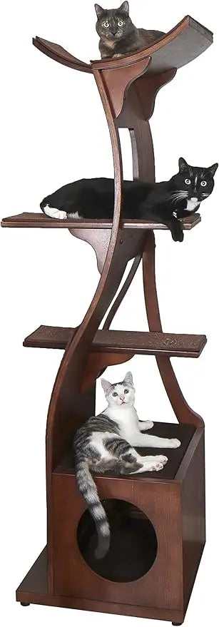 The Refined Feline Lotus Cat Tower Furniture