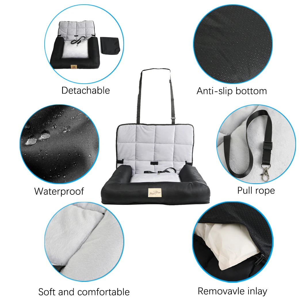 Bingopaw Waterproof Dog Car Seat Bed Cushion Mat