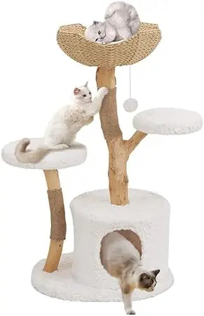 Dafify Modern Cat Tree Tower with Scratching Post