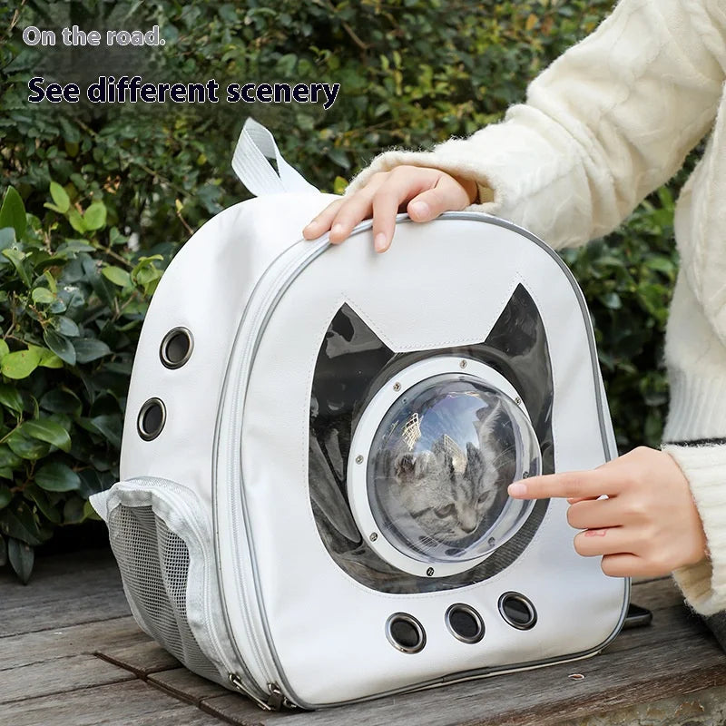 Space Capsule Pet Backpack 360 Degree View Cat Carrier