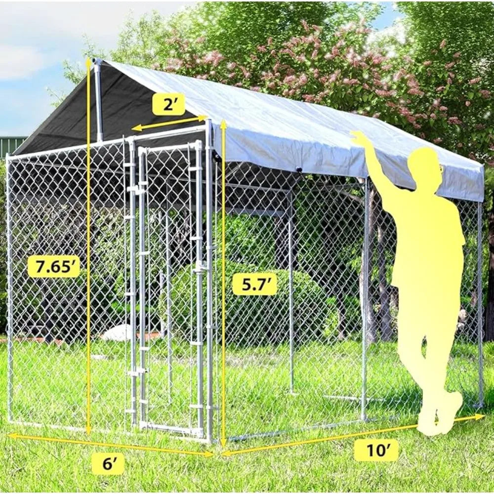 RBXCH Large Dog Playpen Heavy Duty Metal Kennel