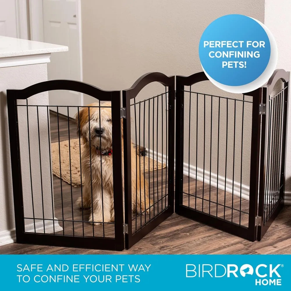 Internet's Best Arched Top Wire Dog Gate 4-Panel Barrier